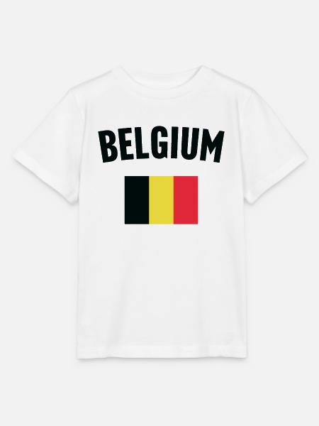 Belgische Flagge - Stanley/Stella Kinder T-Shirt MINI CREATOR  - Weiß