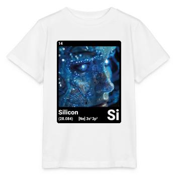 Periodic table element silicon (Si) 014 - Stanley/Stella MINI CREATOR Kids’ T-Shirt - white - Front - Maike (125cm)