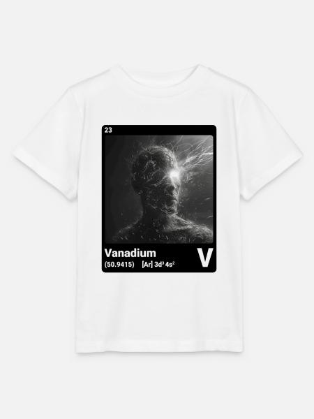 AI am Vanadium (bk) - Stanley/Stella Kinder T-Shirt MINI CREATOR - Weiß
