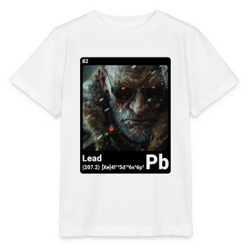 AI am Lead (bk) Fashion Periodictable Nerdy Style - Stanley/Stella Kinder T-Shirt MINI CREATOR  - Weiß - Vorne - Maike (125cm)