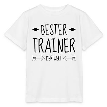 Coach / Coaching / Entraineur / Sport - T-shirt bio MINI CREATOR Stanley/Stella Enfant - blanc - Devant - Maike (125cm)