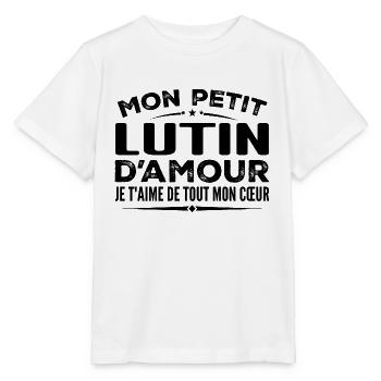 Geschenk Elf der Liebe, ich liebe dich von ganzem Herzen - Stanley/Stella Kinder T-Shirt MINI CREATOR  - Weiß - Vorne - Maike (125cm)