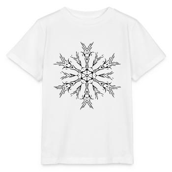 Mandala Lines Abstract Shape Pattern - T-shirt bio MINI CREATOR Stanley/Stella Enfant - blanc - Devant - Maike (125cm)