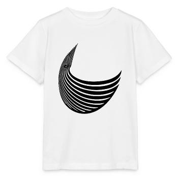 Aile à rayures géométriques - T-shirt bio MINI CREATOR Stanley/Stella Enfant - blanc - Devant - Maike (125cm)