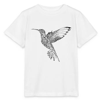 Exotic flying hummingbird wide wings - Stanley/Stella MINI CREATOR Kids’ T-Shirt - white - Front - Maike (125cm)