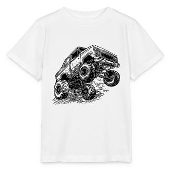 Hobby Monstertruck Modellbau Spielzeug Reifen - Stanley/Stella Kinder T-Shirt MINI CREATOR  - Weiß - Vorne - Maike (125cm)