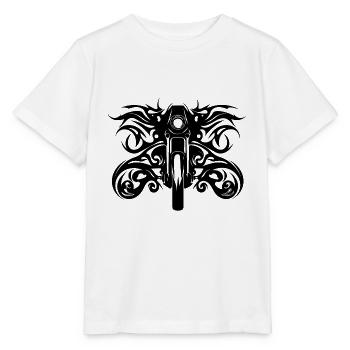 Tattoo Wild Flames Style Motor Racing - Stanley/Stella MINI CREATOR Kids’ T-Shirt - white - Front - Maike (125cm)