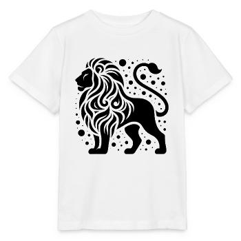 Elegant lion with wild mane - Stanley/Stella MINI CREATOR Kids’ T-Shirt - white - Front - Maike (125cm)