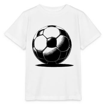 Soccer ball with shadow - Stanley/Stella MINI CREATOR Kids’ T-Shirt - white - Front - Maike (125cm)