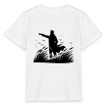 Küstenwache am Meer fester Blick am Horizont - Stanley/Stella Kinder T-Shirt MINI CREATOR  - Weiß - Vorne - Maike (125cm)
