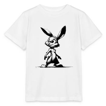 Häschen mit großen Augen und Ohren - Stanley/Stella Kinder T-Shirt MINI CREATOR  - Weiß - Vorne - Maike (125cm)