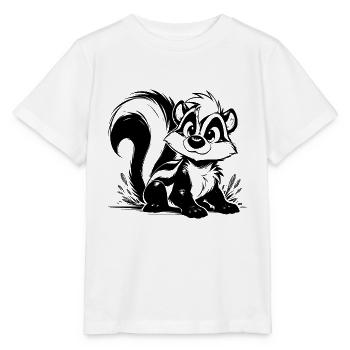 Baby Skunk Enfants Crayon Dessin Croquis - T-shirt bio MINI CREATOR Stanley/Stella Enfant - blanc - Devant - Maike (125cm)