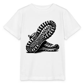Wanderschuhe mit Profil für Natur Wanderer - Stanley/Stella Kinder T-Shirt MINI CREATOR  - Weiß - Vorne - Maike (125cm)