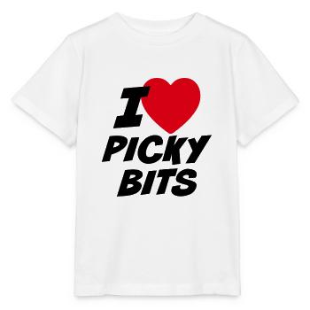 Ich liebe wählerische Bits - Stanley/Stella Kinder T-Shirt MINI CREATOR  - Weiß - Vorne - Maike (125cm)
