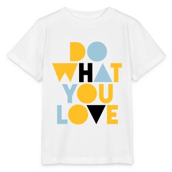 do what you love - Stanley/Stella MINI CREATOR Kids’ T-Shirt - white - Front - Maike (125cm)