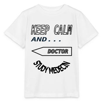 Étudier la médecine Étudier la médecine Étudier la médecine - T-shirt bio MINI CREATOR Stanley/Stella Enfant - blanc - Devant - Maike (125cm)