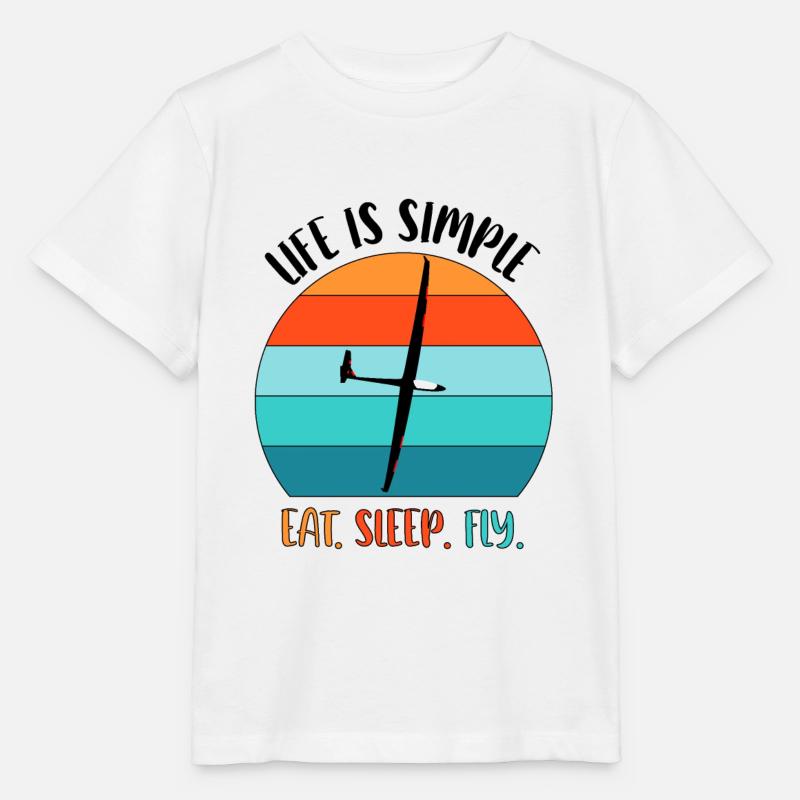 Glider Gliding Gliding Glider - Stanley/Stella MINI CREATOR Kids’ T-Shirt - white
