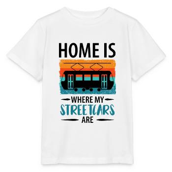 Tram Driver Tram Light Rail Tram - Stanley/Stella MINI CREATOR Kids’ T-Shirt - white - Front - Maike (125cm)