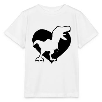 Paléontologie Dinosaures - T-shirt bio MINI CREATOR Stanley/Stella Enfant - blanc - Devant - Maike (125cm)