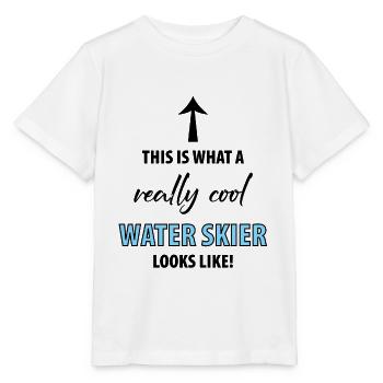 Ski nautique Ski nautique Skieurs nautiques - T-shirt bio MINI CREATOR Stanley/Stella Enfant - blanc - Devant - Maike (125cm)