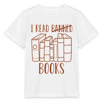 J’ai lu des livres interdits 37 - T-shirt bio MINI CREATOR Stanley/Stella Enfant - blanc - Devant - Maike (125cm)
