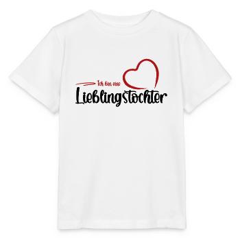 Ich bin eine Lieblingstochter - Kindertagsgeschenk - Stanley/Stella Kinder T-Shirt MINI CREATOR  - Weiß - Vorne - Maike (125cm)