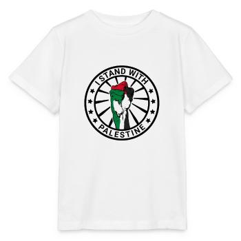I Stand With Palestine Freedom for Palestine - Stanley/Stella MINI CREATOR Kids’ T-Shirt - white - Front - Maike (125cm)