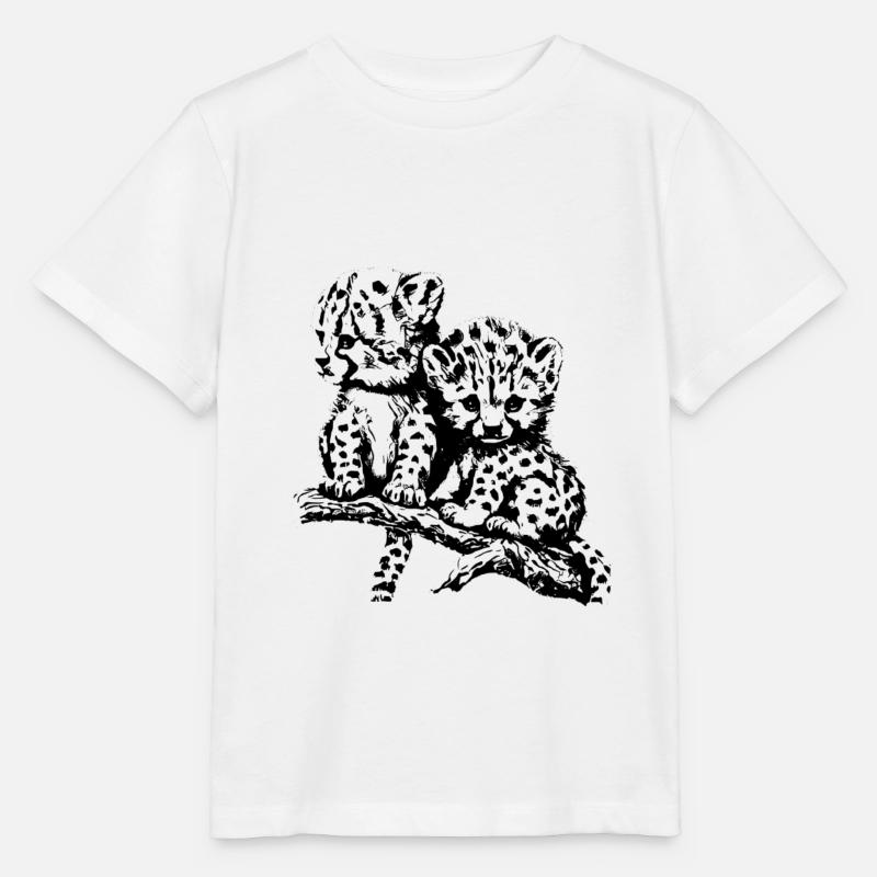 Guépard - T-shirt bio MINI CREATOR Stanley/Stella Enfant - blanc
