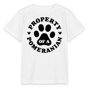 Property of a Pomeranian - Stanley/Stella MINI CREATOR Kids’ T-Shirt - white - Front - Maike (125cm)