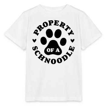 Propriété d’un Schnoodle - T-shirt bio MINI CREATOR Stanley/Stella Enfant - blanc - Devant - Maike (125cm)