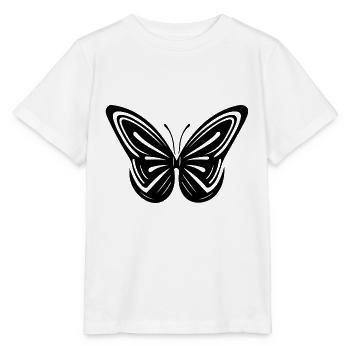 Elegant vintage geometric butterfly - Stanley/Stella MINI CREATOR Kids’ T-Shirt - white - Front - Maike (125cm)