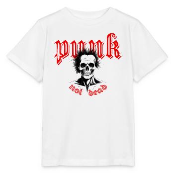 punk not dead - Stanley/Stella MINI CREATOR Kids’ T-Shirt - white - Front - Maike (125cm)