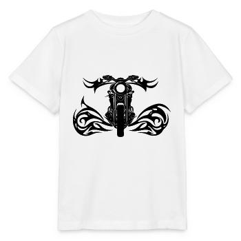 Offroad Tattoo Flames Style Motor Racing - Stanley/Stella MINI CREATOR Kids’ T-Shirt - white - Front - Maike (125cm)