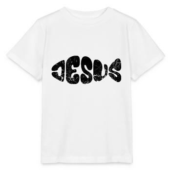 Jesus - Fisch - Liebe - Gläubige - Geschenk - Stanley/Stella Kinder T-Shirt MINI CREATOR  - Weiß - Vorne - Maike (125cm)