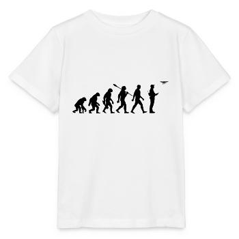Evolution - Drohne - Drohnenpilot - Stanley/Stella Kinder T-Shirt MINI CREATOR  - Weiß - Vorne - Maike (125cm)