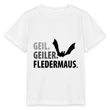 Fledermaus Fledermäuse - Stanley/Stella Kinder T-Shirt MINI CREATOR  - Weiß - Vorne - Maike (125cm)