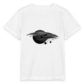 Schwarzes Loch Gravitation und Ereignishorizont - Stanley/Stella Kinder T-Shirt MINI CREATOR  - Weiß - Vorne - Maike (125cm)