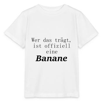 Banane - Stanley/Stella Kinder T-Shirt MINI CREATOR  - Weiß - Vorne - Maike (125cm)
