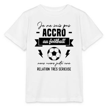 Je ne suis pas accro au football - T-shirt bio MINI CREATOR Stanley/Stella Enfant - blanc - Devant - Maike (125cm)