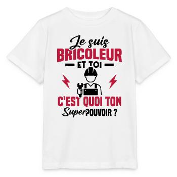 Je suis bricoleur - T-shirt bio MINI CREATOR Stanley/Stella Enfant - blanc - Devant - Maike (125cm)