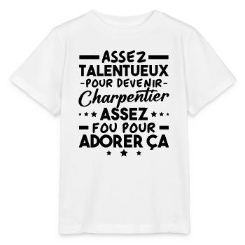 Assez doué pour devenir charpentier - T-shirt bio MINI CREATOR Stanley/Stella Enfant - blanc - Devant - Maike (125cm)