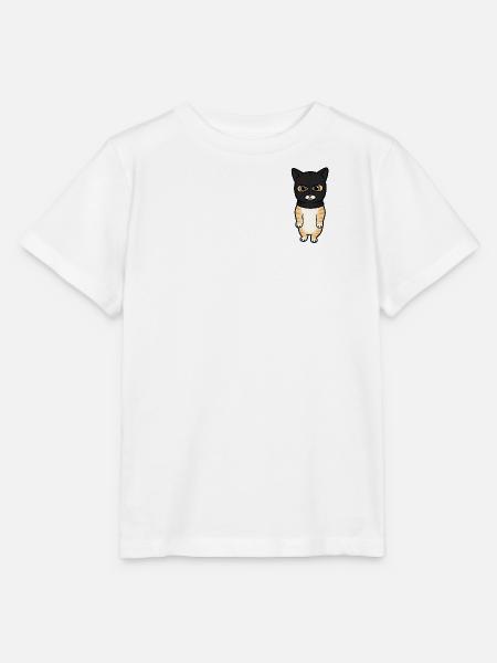 Kätzchen mit Kapuze - Stanley/Stella Kinder T-Shirt MINI CREATOR - Weiß