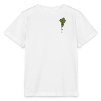 Poireau - T-shirt bio MINI CREATOR Stanley/Stella Enfant - blanc - Devant - Maike (125cm)