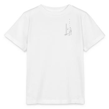 Stiletto-Silhouette Noir - Stanley/Stella Kinder T-Shirt MINI CREATOR  - Weiß - Vorne - Maike (125cm)
