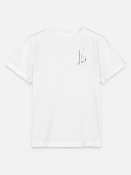 Stiletto-Silhouette Noir - Stanley/Stella Kinder T-Shirt MINI CREATOR  - Weiß