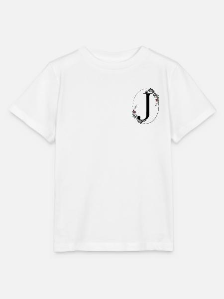 Buchstabe J - Stanley/Stella Kinder T-Shirt MINI CREATOR - Weiß