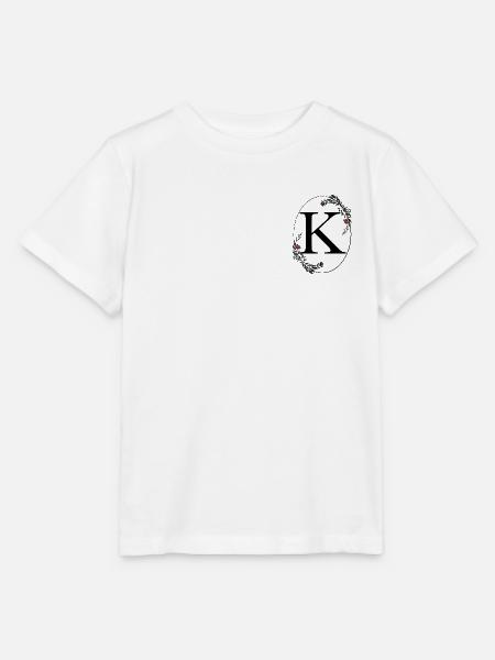 Buchstabe K - Stanley/Stella Kinder T-Shirt MINI CREATOR  - Weiß