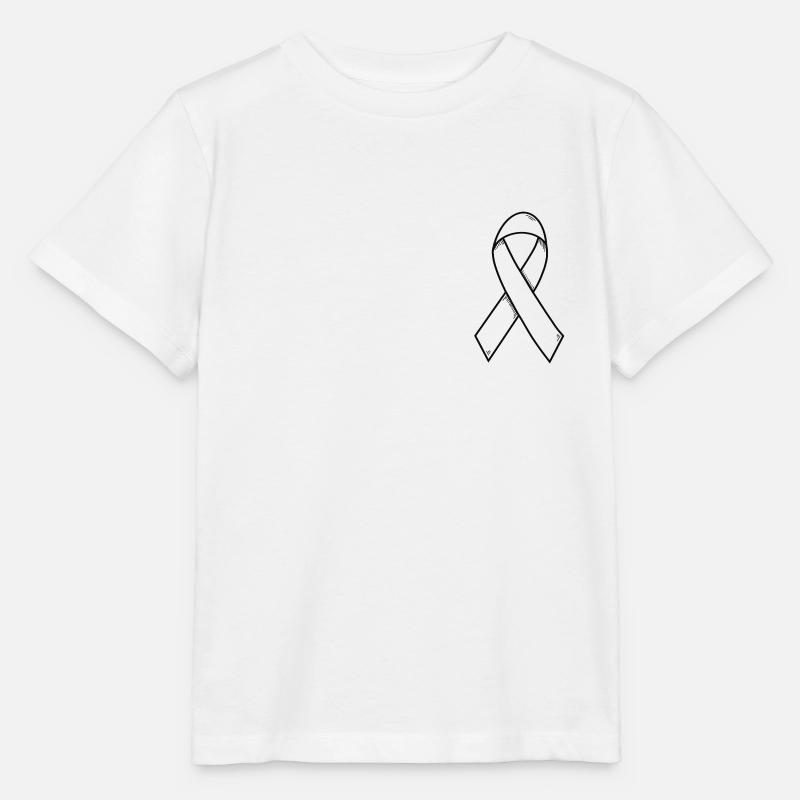 Brustkrebs Krebsschleife minimal - Stanley/Stella Kinder T-Shirt MINI CREATOR  - Weiß
