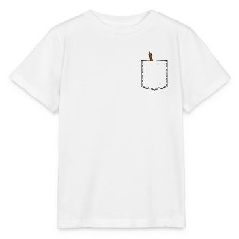 Poche poitrine avec crayon - T-shirt bio MINI CREATOR Stanley/Stella Enfant - blanc - Devant - Maike (125cm)