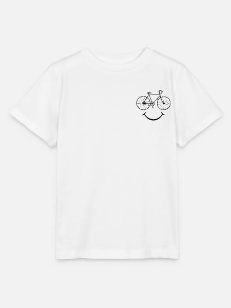 Fahrrad Smile _black - Stanley/Stella Kinder T-Shirt MINI CREATOR - Weiß